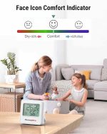 دماسنج داخلی دیجیتال ThermoPro TP357 260FT، دماسنج بلوتوث رطوبت سنج با اپلیکیشن هوشمند، دماسنج اتاقی رطوبت سنج - Image 5