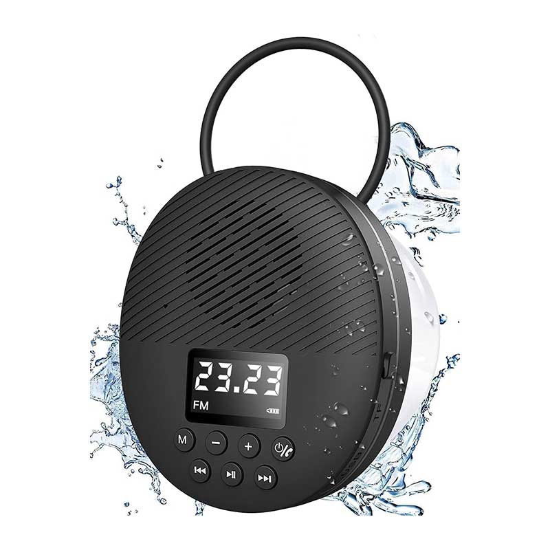 AGPTEK-Shower-Radio-Speaker02 مینی اسپیکر رادیویی برند AGPTEK مدل S2 - Image 1