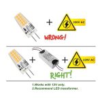 پک 4 عدد لامپ (LED) ۳۰۰ لومن برند MUSUNIA مدل G4 - Image 5