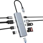 هاب USB C ده کاره با خروجی HDMI 4K مدل HB043