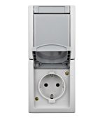 کلید و پریز ترکیبی دوطرفه عمودی VISIO IP54 - Image 3