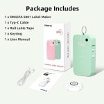 پرینتر لیبل زن برچسب زن ORGSTA S001 با نوار چسب ، سبز - Image 3
