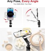 مونوپاد سلفی برند  ASHINER استیک با ریموت و چراغ‌های LED - Image 2