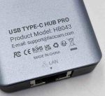 هاب USB C ده کاره با خروجی HDMI 4K مدل HB043 - Image 5