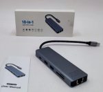 هاب USB C ده کاره با خروجی HDMI 4K مدل HB043 - Image 4