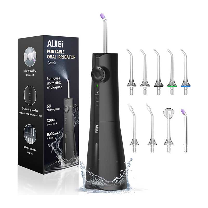 Water-Flosser-Teeth-Pick-9 واترجت دندان برند AUIEI مدل Y205 مشکی - Image 1