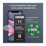 باتری آیفون 11 ارتقا یافته برند TAYUZH - Image 4