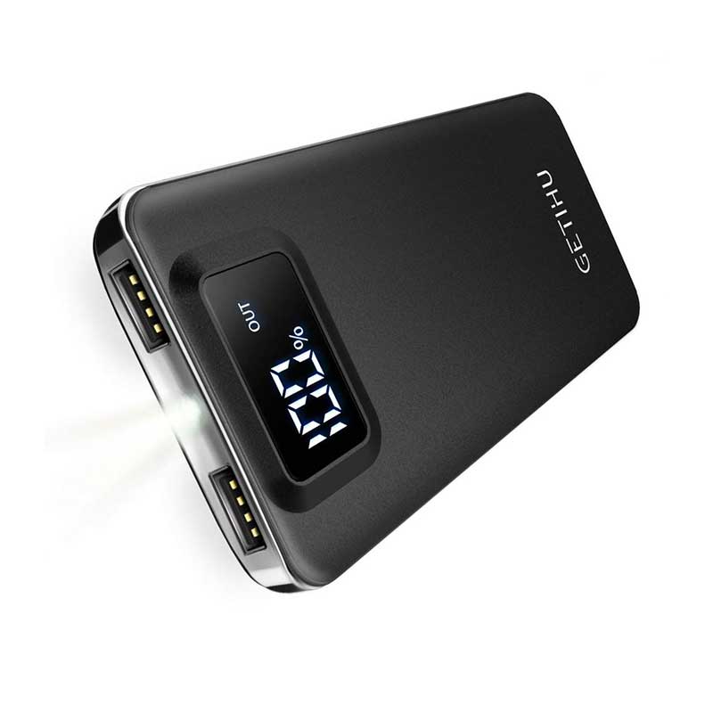 GETIHU-LED-Display-10000mAh-Power-Bank-05 پاوربانک 10000 میلیآمپر برند GETIHU مدل BG-140 - Image 1