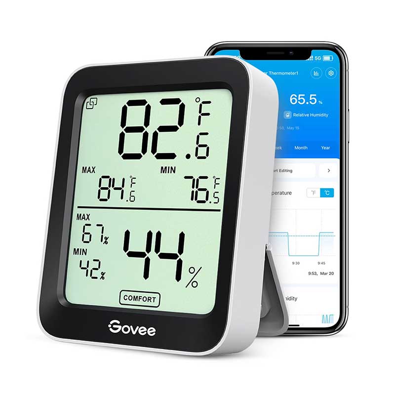Govee-Digital-Hygrometer-Indoor78 دماسنج و رطوبت سنج برند Govee مدل H5075 - Image 1