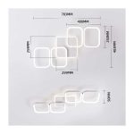 چراغ‌های سقفی LED قابل تنظیم با کنترل از راه دور 5600 لومن برند ANTENLICHT مدل MDC-600 - Image 6