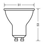 لامپ هالوژن ۲۳۰ ولت LED برند OSRAM مدل GU10 - Image 3