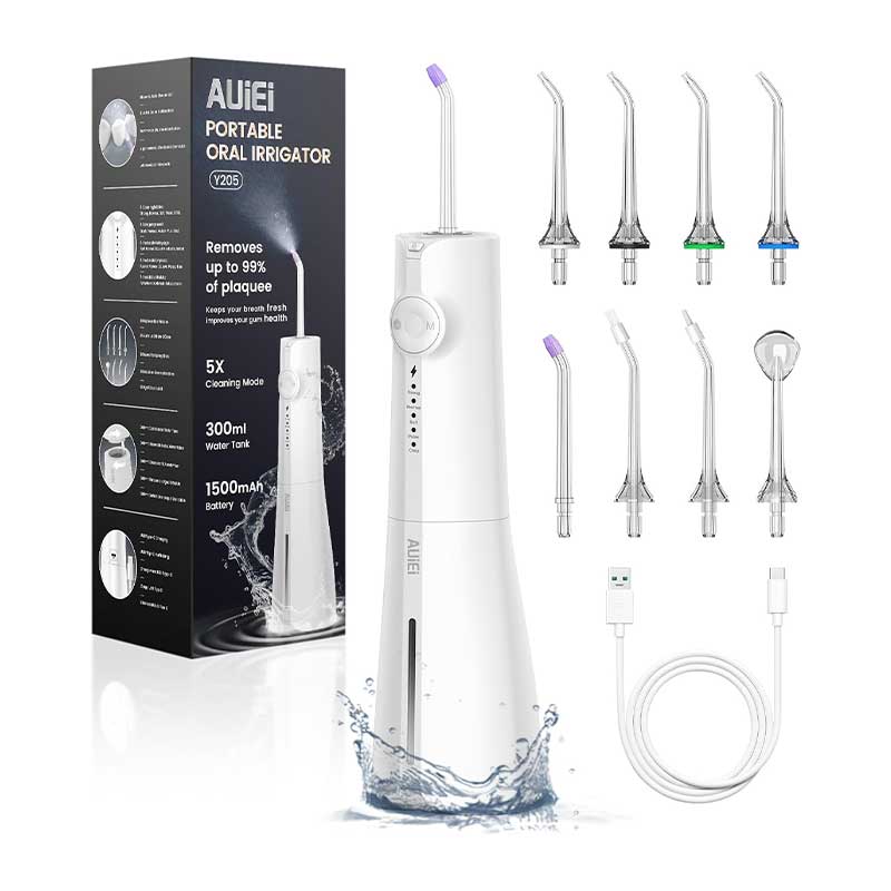 Wireless-Oral-Irrigator,-Electric-Tooth4 واترجت دندان برند AUIEI مدل Y205 (سفید) - Image 1