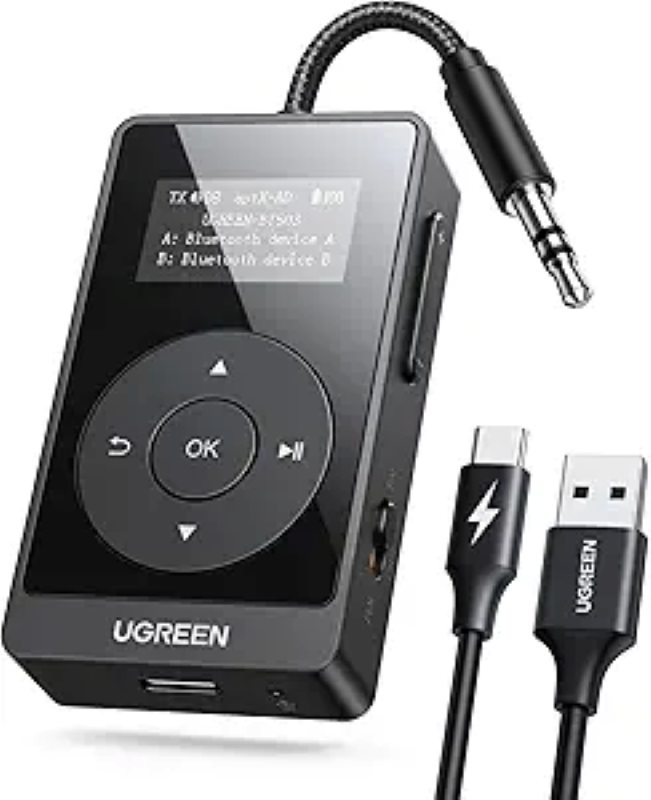 1-113.jpg گیرنده فرستنده بلوتوث 5.3 هواپیما UGREEN برای 2 ایرپاد - Image 1