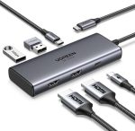 هاب  UGREEN مدل Revodok 206 (6 در 1) توان 100 وات دارای پورت 8K