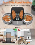 ظرف غذای حیوانات اتوماتیک HoneyGuaridan  ظرفیت 5 لیتری برای دو گربه - Image 4