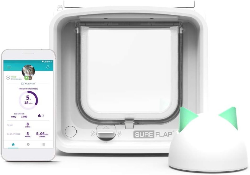 11-16.jpg درب هوشمند تردد سگ و گربه فلپ میکروچیپ Sure Petcare SureFlap - Image 1