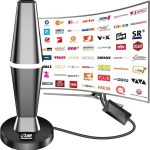 آنتن تلویزیون داخلی با پایه مغناطیسی برای تلویزیون هوشمند، دریافت HD، بی‌سیم