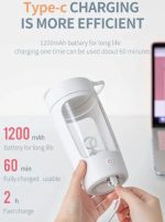 شیکر ورزشی شارژی 650 میلی لیتر EQURA مدل E-001-3 - Image 9