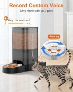 ظرف غذای حیوانات اتوماتیک HoneyGuaridan  ظرفیت 5 لیتری برای دو گربه - Image 3