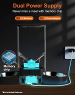 ظرف غذای حیوانات اتوماتیک HoneyGuaridan  ظرفیت 5 لیتری برای دو گربه - Image 2