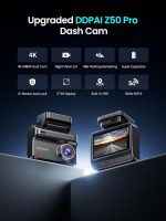 دوربین ثبت وقایع خودرو 4k DDPAI Z50 Pro جلو و عقب با کیفیت 4K+1080P - Image 8