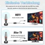 آنتن تلویزیون داخلی با پایه مغناطیسی برای تلویزیون هوشمند، دریافت HD، بی‌سیم - Image 3