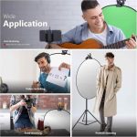 گیره فلزی استودیوی عکس Neewer با پایه نور 5/8 اینچی برای رفلکتور - Image 5