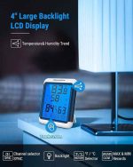 دما سنج ، رطوبت سنج و ساعت دیجیتالی ThermoPro مدل TP65 - Image 5
