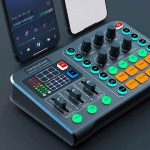 میکسر صوتی و میکروفون حرفه‌ای LIVE SOUND CARD و کارت صدای لایو - Image 6