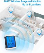 دما سنج ، رطوبت سنج و ساعت دیجیتالی ThermoPro مدل TP65 - Image 6