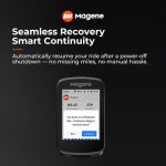 کامپیوتر دوچرخه هوشمند Magene C606 با ناوبری GPS و نقشه آفلاین و ضد آب - Image 5