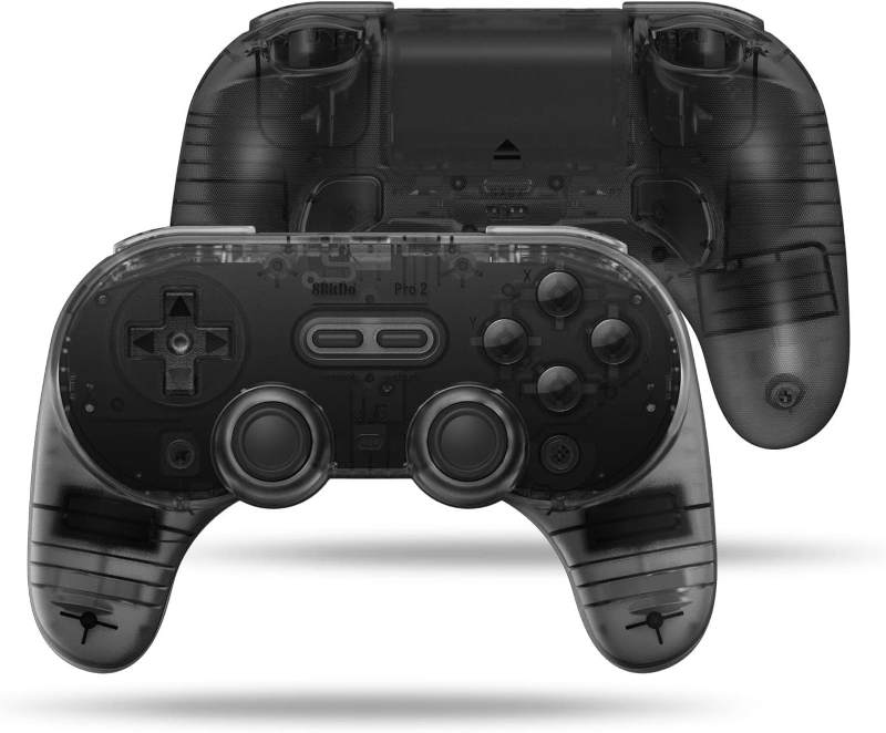8-3-1.jpg دسته بازی بلوتوثی 8BitDo مدل black transparent - Pro 2 - Image 1