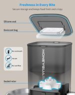 ظرف غذای حیوانات اتوماتیک HoneyGuaridan  ظرفیت 5 لیتری برای دو گربه - Image 7