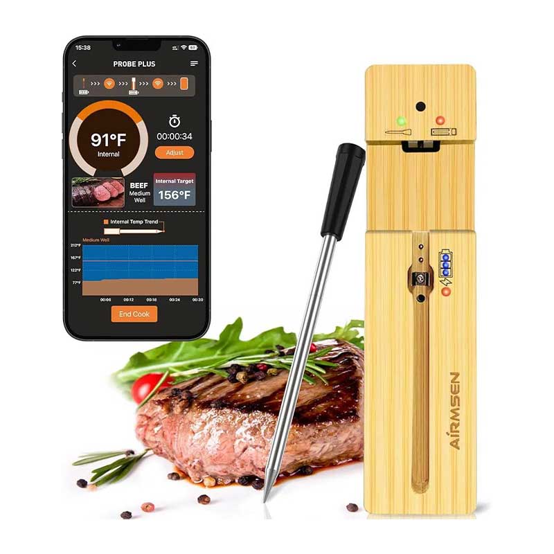 Airmsen-brand-wireless-meat-thermometer-model-FM2126 دماسنج بیسیم گوشت برند Airmsen مدل FM212 - Image 1