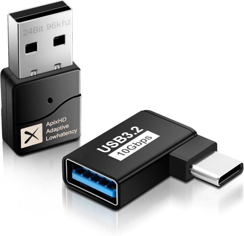 1-259.jpg دانگل بلوتوث ۵.۲، آداپتور بلوتوث نوع C با تأخیر کم Aptx - Image 1
