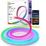 ریسه هوشمند نئون فلکسی RGB+IC برند MMEEVT سایز 6 متری