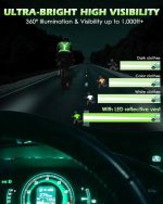 جلیقه دوچرخه سواری و موتور سواری بازتابنده LED برند AEFIR مدل V010 - Image 7
