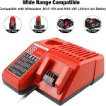شارژر دوکاره Waitley M12 و M18 برای باتری میلواکی M18 و M12