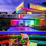 ریسه LED  با کنترل صوتی فضای باز ۶۵.۶ فوتی ضد آب برند HTTPSMP - Image 6