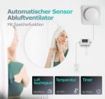تهویه و هواکش دارای سنسور دما و رطوبت BUMSOU مدل  P117 سایز 100 میلی‌متری - Image 6
