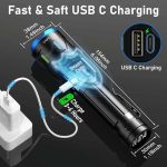 چراغ قوه پاور بانکی LED فوق العاده روشن VOYLITE مدل V509 قابل شارژ ۵۰۰۰۰۰ لومن - Image 5