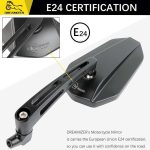 آینه بغل موتورسیکلت DREAMIZER E24 E-Mark، سایز 8 میلی‌متری 10 میلی‌متری - Image 4