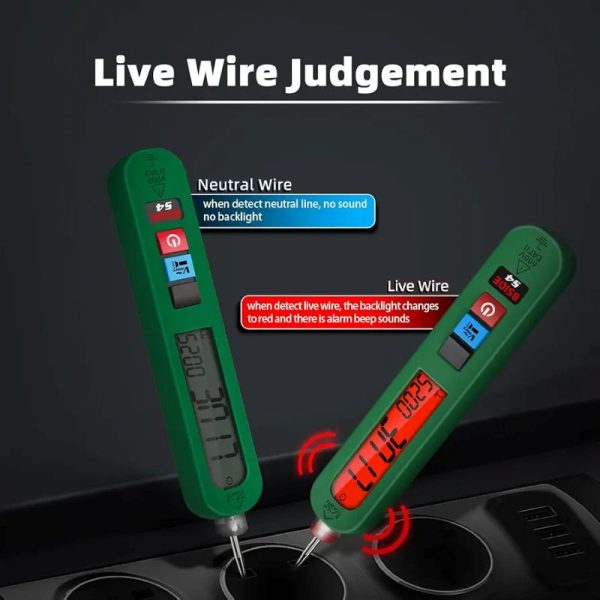 قلم آشکارساز ولتاژ AC بدون تماس BSIDE با LCD بزرگ