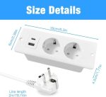 پریز چندراهی توکار رومیزی SKIKHN مدل YS-EU660 - Image 4