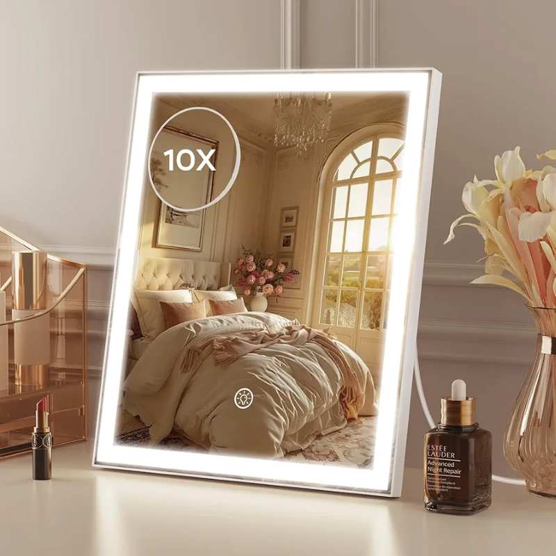 6-100-1.jpg آینه آرایشی ANTENLICHT با نورپردازی بزرگنمایی 10x - Image 1