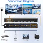 سوئیچ  اسپلیتر چند نمایشگره MATRIX 4K HDMI - سوئیچ ماتریسی 4x2 - Image 7