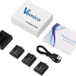 باتری دوربین اکشن Vemico، 3 عدد باتری دوربین اکشن ورزشی