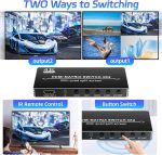 سوئیچ  اسپلیتر چند نمایشگره MATRIX 4K HDMI - سوئیچ ماتریسی 4x2 - Image 8
