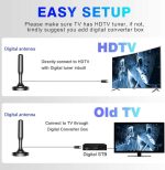 آنتن تلویزیون داخلی برای تلویزیون هوشمند برند HIDB ،کانال‌های HDTV 4K 1080P - Image 3