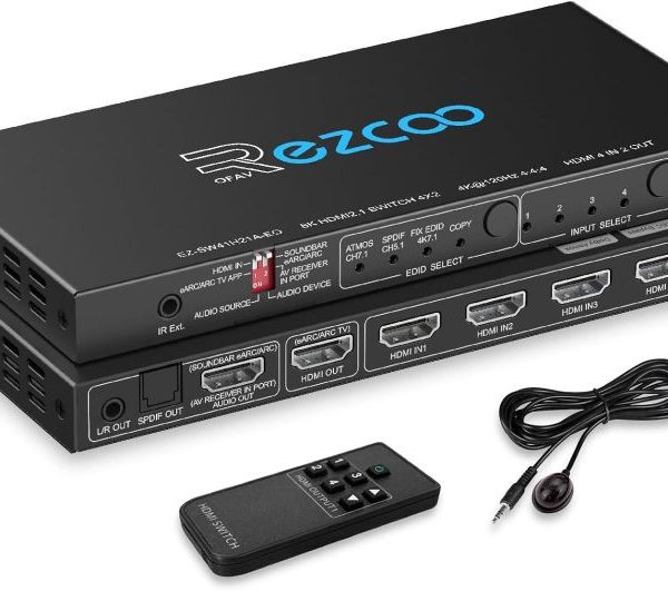 سوئیچ HDMI 2.1 با کیفیت 4K@120Hz  برند ROFAVEZCO